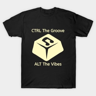 Key to the Beat: CTRL ALT Groove Vibes Unlocked T-Shirt